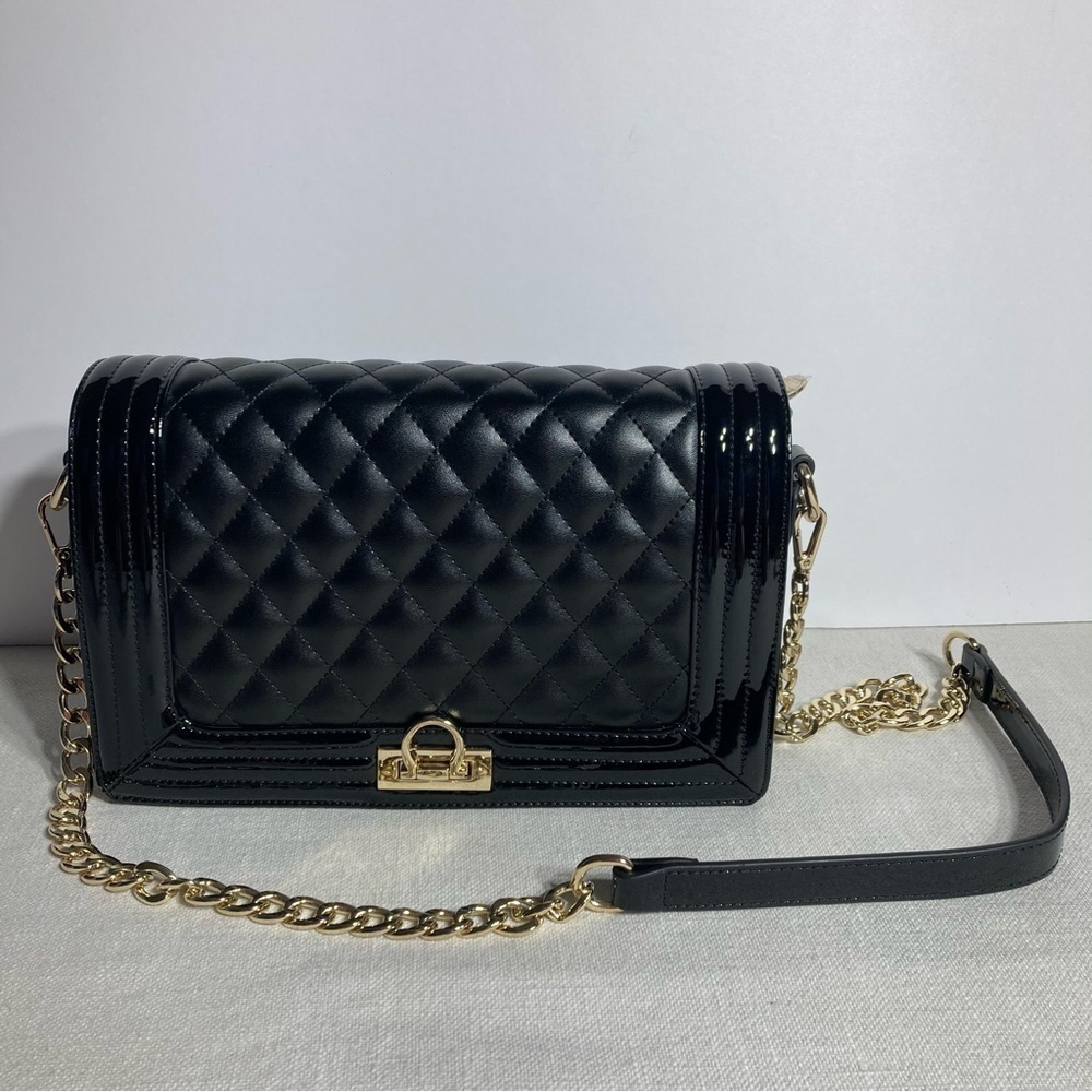 NUCELLE | Black Diamond Quilted Shoulder Handbag